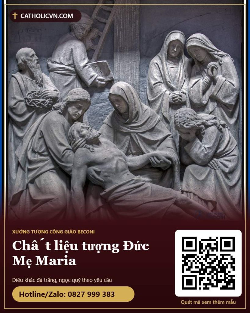 Chất liệu tượng Đức Mẹ Maria: composite, đá, gỗ hay đồng tốt hơn?
