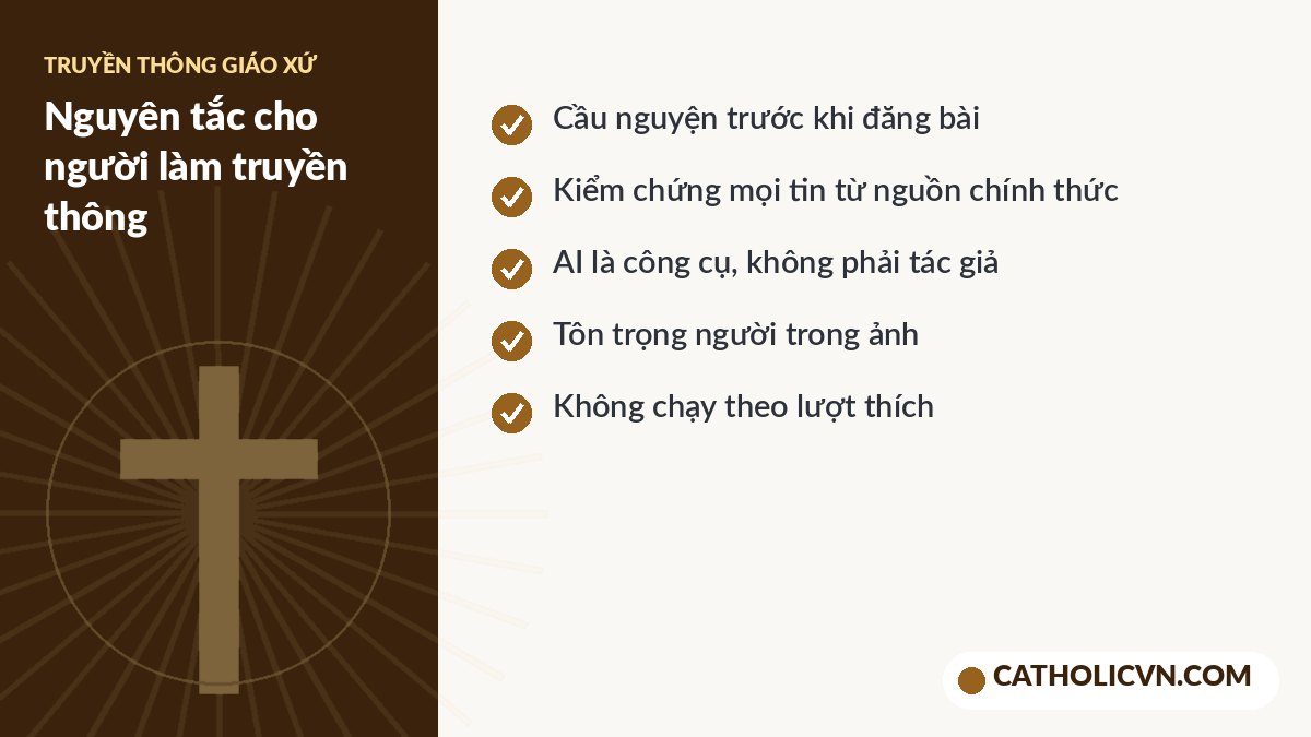 Nguyên tắc truyền thông Công giáo trên mạng xã hội