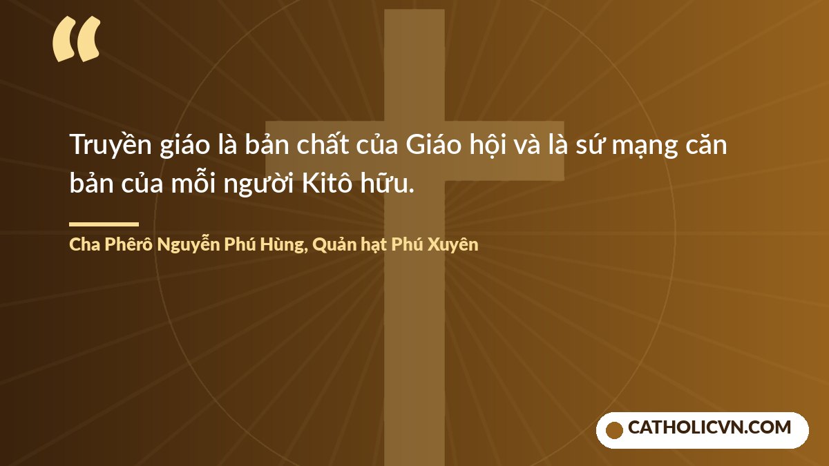 Lời giảng về truyền giáo trong ngày Chầu lượt