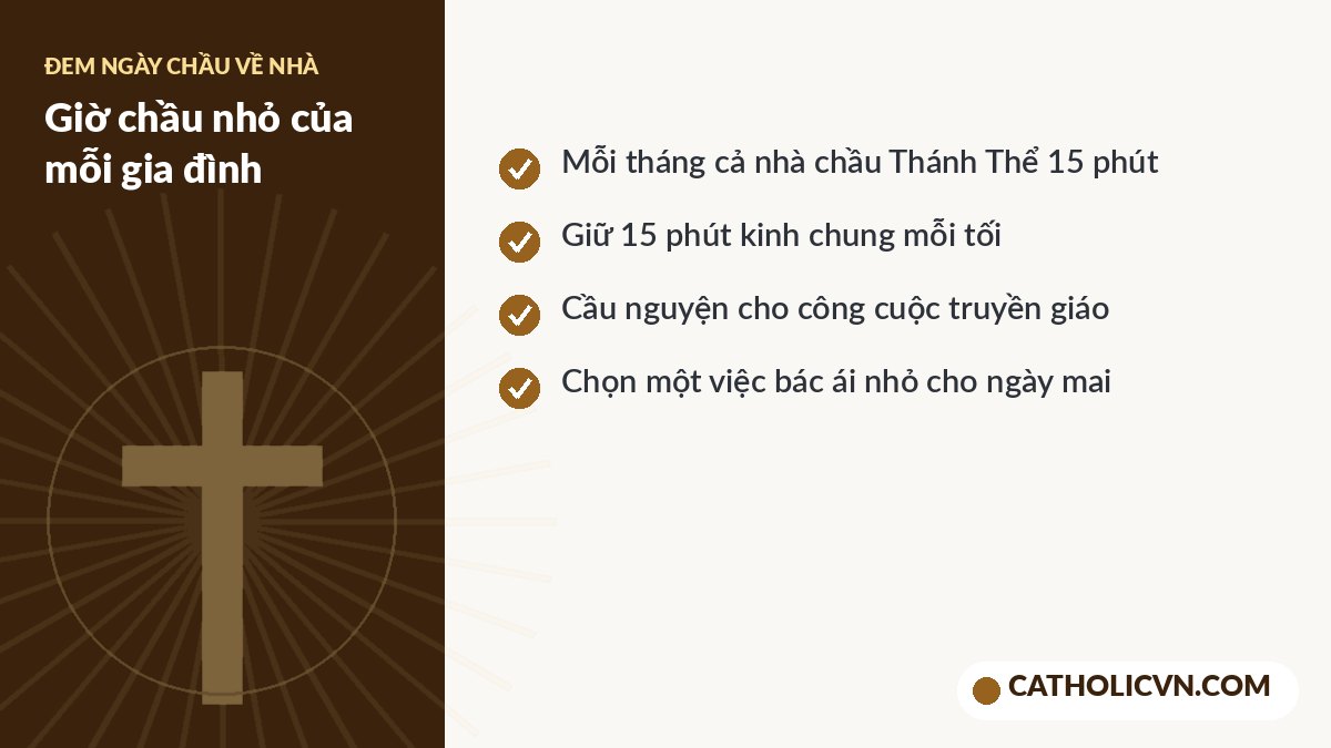 Gợi ý chầu Thánh Thể và kinh tối cho gia đình Công giáo