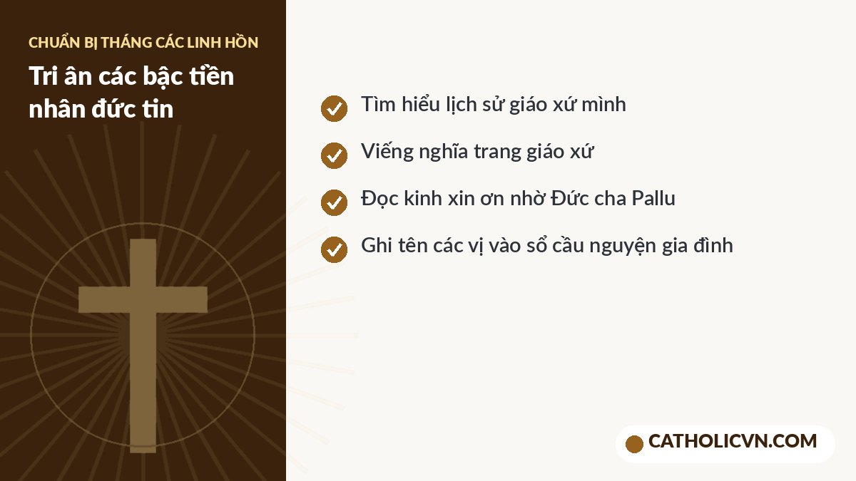 Gợi ý cầu nguyện cho các thừa sai và người đã khuất