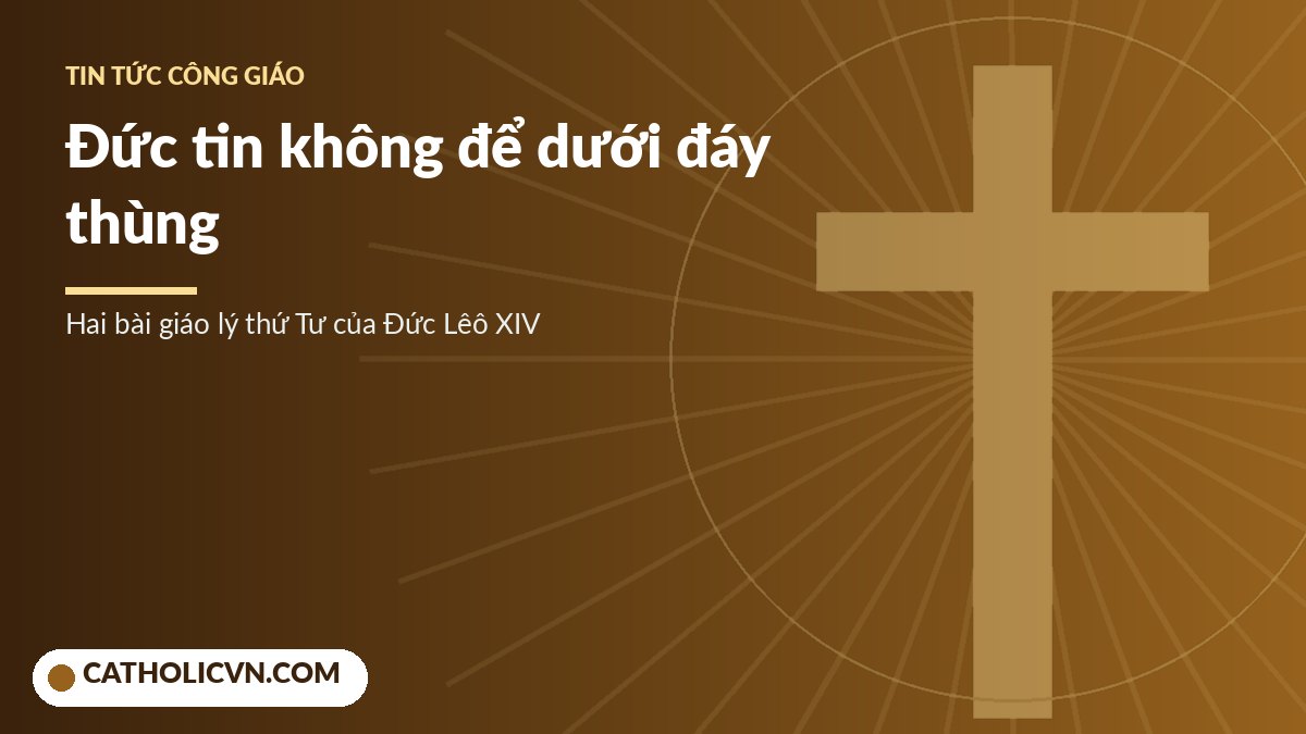 Đọc lại bài giáo lý tiếp kiến chung của Đức Thánh Cha Lêô XIV