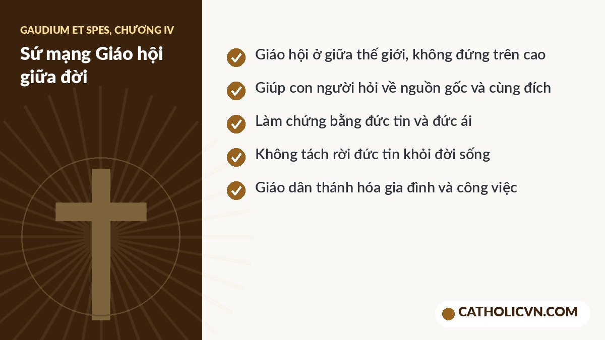 Các ý chính bài giáo lý ngày 7/10/2026 về Gaudium et Spes