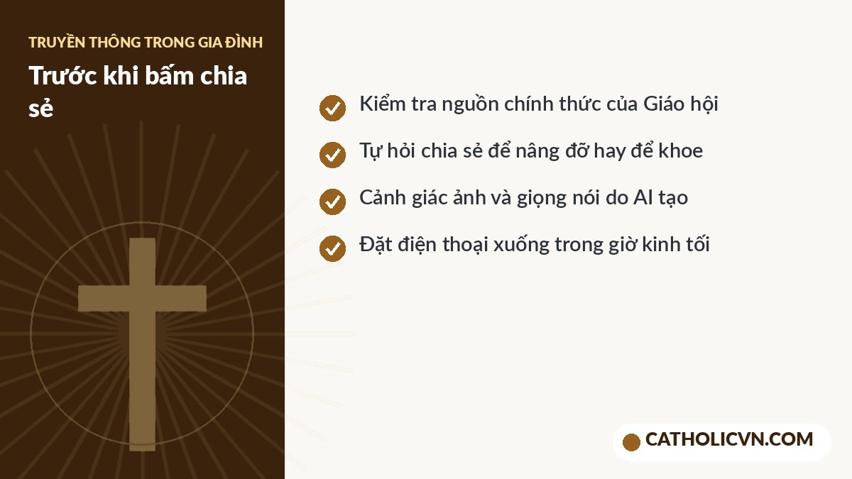 Gợi ý dùng mạng xã hội có trách nhiệm cho gia đình Công giáo