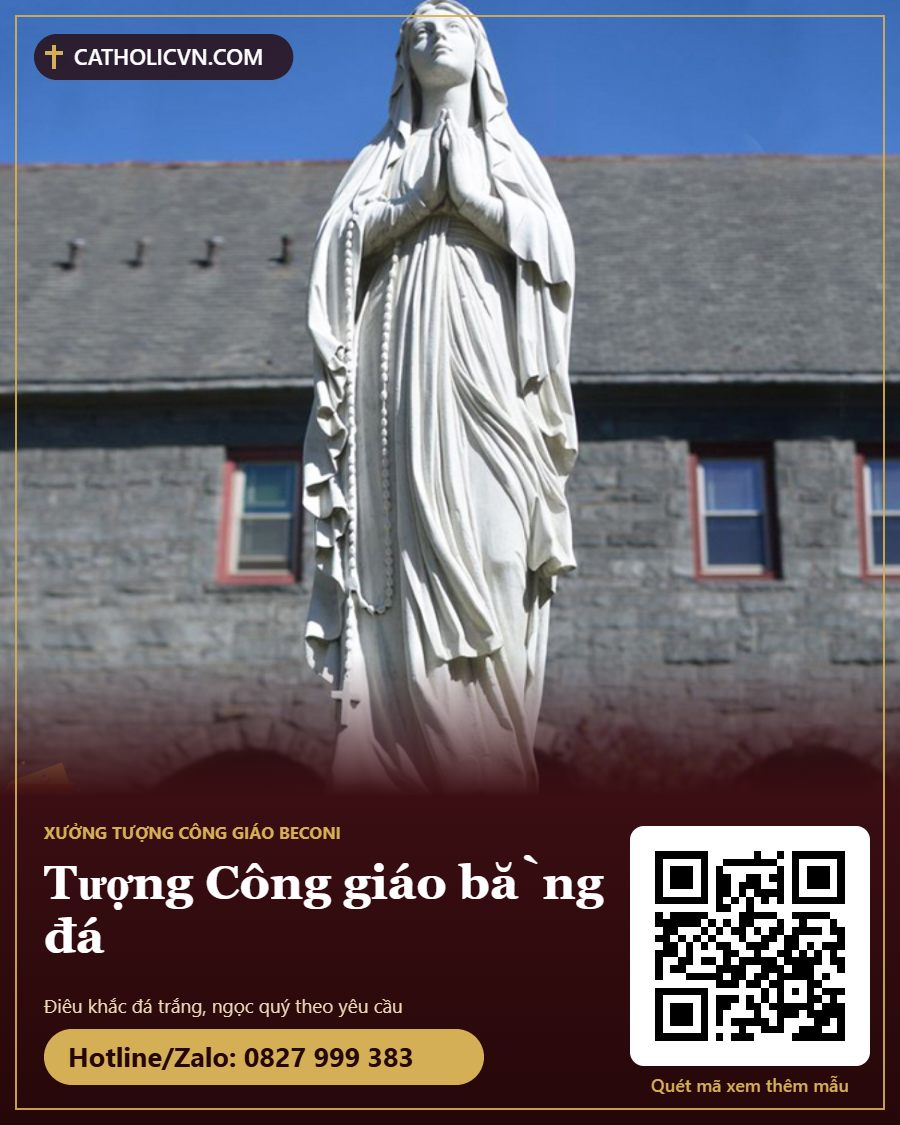 Tượng Công giáo bằng đá: các loại đá hay dùng và cách chọn