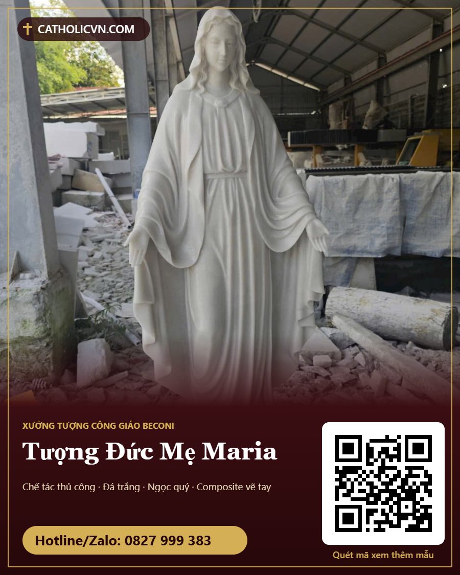 Tượng Đức Mẹ Maria - Beconi, hotline 0827 999 383